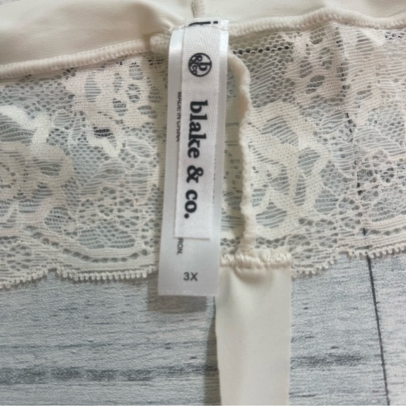 Blake & Co Plus Size 3 Pair Nylon Spandex Lace Thongs  3X NEW - Picture 3 of 15